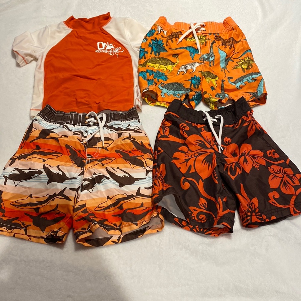 Lot of Old Navy Rash Guard and Bathing Suits- 3T